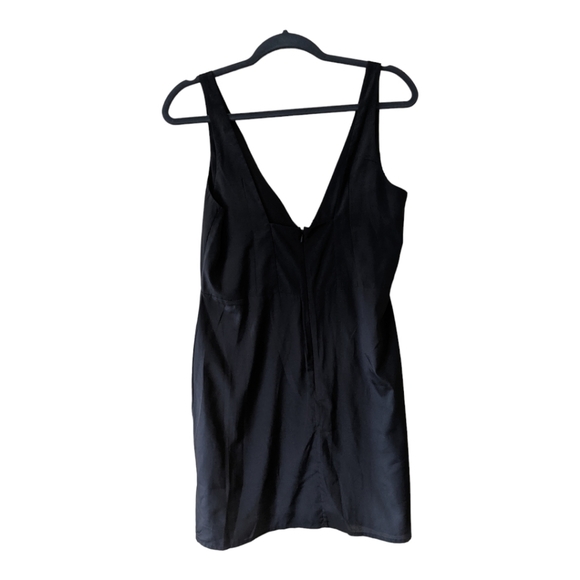 French Connection Sleeveless Above The Knee V Neck Sheath Dress Women's 10 Black - Picture 9 of 9